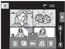 NIKON COOLPIX S1100PJ - Creating a Print Order for Multiple Pictures - 1