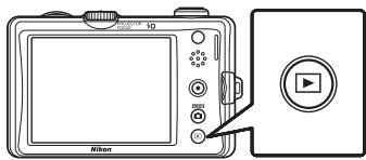 NIKON COOLPIX S1100PJ - Press the ▶ button in playback mode. - 1