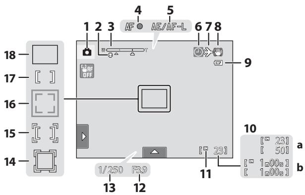 NIKON COOLPIX S1100PJ - Shooting (Information Display) - 1