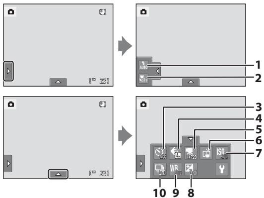 NIKON COOLPIX S1100PJ - Adjusting the 📄 (Auto) Mode setting - 1