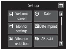NIKON COOLPIX S1100PJ - Operating the Setup Menu - 3
