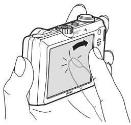 NIKON COOLPIX S1100PJ - Tap the touch panel. - 1