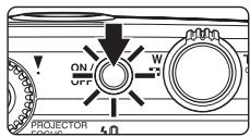 NIKON COOLPIX S1100PJ - Press the power switch to turn on the camera. - 1