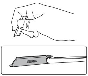 NIKON COOLPIX S1100PJ - Attaching the Stylus - 1