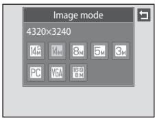 NIKON COOLPIX S1100PJ - Tap the desired image mode icon. - 1