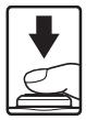 NIKON COOLPIX S1100PJ - Press the shutter-release button the rest of the way down. - 1
