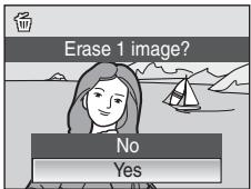 Erase 1 image? No Yes