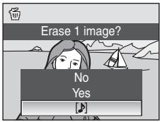 Erase 1 image? No Yes
