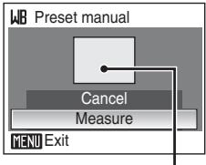 WB Preset manual Cancel Measure MENU Exit