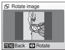 Rotate image MENU Back Rotate