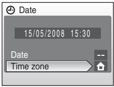 NIKON COOLPIX S52C - Setting Travel Destination Time Zone - 1