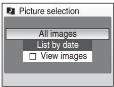 NIKON COOLPIX S52C - Choose All images and press  . - 1