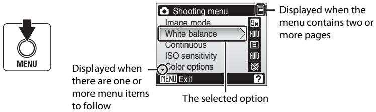 NIKON COOLPIX S52C - The MENU Button - 1