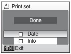 NIKON COOLPIX S52C - Choose whether or not to also print shooting date and photo information. - 1
