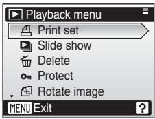 NIKON COOLPIX S52C - Use the rotary multi selector to choose Print set and press OK. - 1