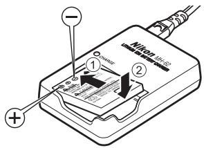NIKON COOLPIX S52C - Charge the battery - 1