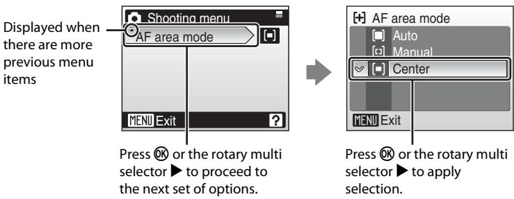 NIKON COOLPIX S52C - The MENU Button - 2