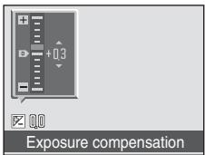 NIKON COOLPIX S52C - Use the rotary multi selector to adjust exposure and press  . - 1