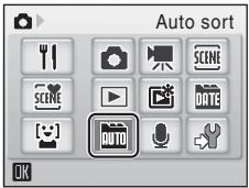 NIKON COOLPIX S560 - Press to display the favorite menu, use the multi selector to choose , and press OK. - 2