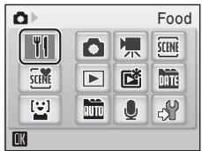 NIKON COOLPIX S560 - Press to display the favorites menu, use the multi selector to choose and press. - 2