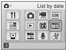 NIKON COOLPIX S560 - Selecting a Date in List by Date Mode - 2