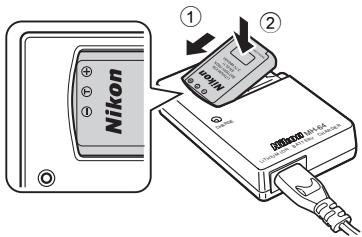 NIKON COOLPIX S560 - Charge the battery. - 1