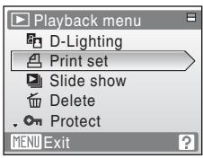 NIKON COOLPIX S560 - Use the multi selector to choose Print set and press OK. - 1