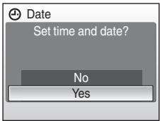 NIKON COOLPIX S560 - Choose Yes and press OK. - 1