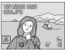 NIKON COOLPIX S560 - Choose whether or not to also print shooting date and photo information. - 2