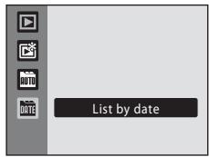NIKON COOLPIX S570 - Selecting a Date in List by Date Mode - 2