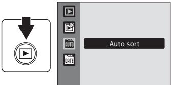 NIKON COOLPIX S570 - Displaying Pictures in Auto Sort Mode - 1