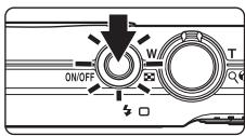 NIKON COOLPIX S570 - Press the power switch to turn on the camera. - 1