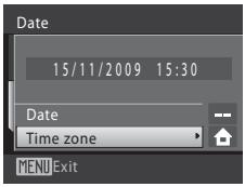 NIKON COOLPIX S570 - Setting Travel Destination Time Zone - 1