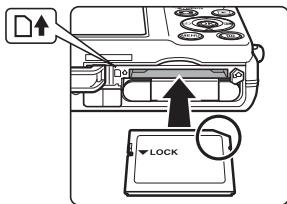 NIKON COOLPIX S570 - Inserting Memory Cards - 2