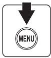 NIKON COOLPIX S570 - Press the MENU button to display the menu screen. - 1