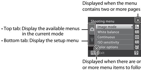 NIKON COOLPIX S570 - The MENU Button - 2