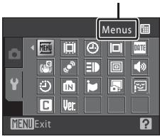NIKON COOLPIX S570 - Menu names - 1