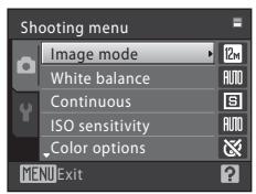 NIKON COOLPIX S570 - Press the MENU button to display the menu screen. - 2