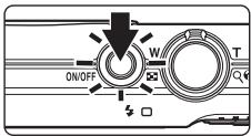 NIKON COOLPIX S570 - Press the power switch to turn on the camera. - 1