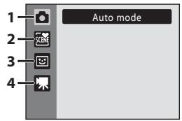 NIKON COOLPIX S570 - The Shooting-mode Selection Menu - 1