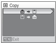 NIKON COOLPIX S600 - Select an option from the copy screen using the rotary multi selector and press OK. - 1