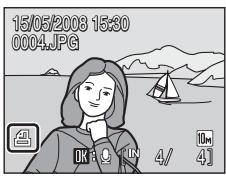 NIKON COOLPIX S600 - Choose whether or not to also print shooting date and photo information. - 2