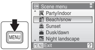 NIKON COOLPIX S600 - Setting the Scene Mode - 2