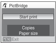 NIKON COOLPIX S600 - Choose Start print and press Ⓞ. - 1