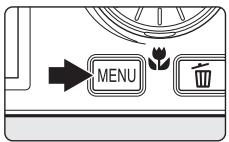 NIKON COOLPIX S600 - Press MENU in playback mode. - 1