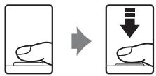 NIKON COOLPIX S600 - Press the shutter-release button halfway. - 1