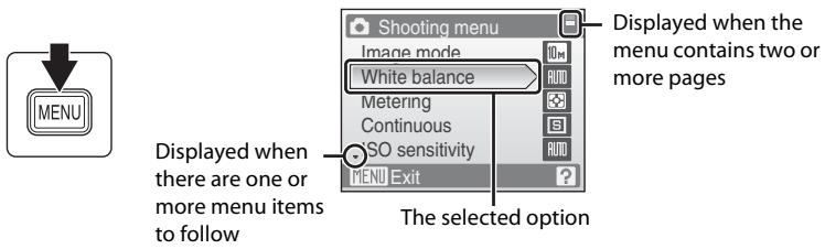 NIKON COOLPIX S600 - The MENU Button - 1