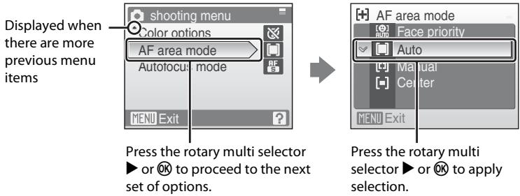NIKON COOLPIX S600 - The MENU Button - 2