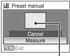 WB Preset manual Cancel Measure MENU Exit