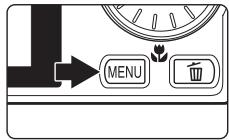 NIKON COOLPIX S610C - Press the MENU button. - 1